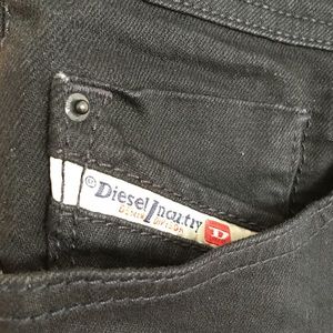 Diesel Sleenker Slim Skinny Jean Faded Black